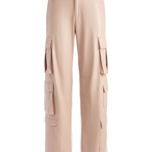 Alice and Olivia vegan leather cargo pants